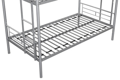 Metal Bunk Bed Silver