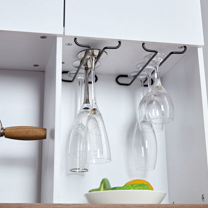 Farmhouse Coffee Bar Cabinet with Liquor Storage Brown