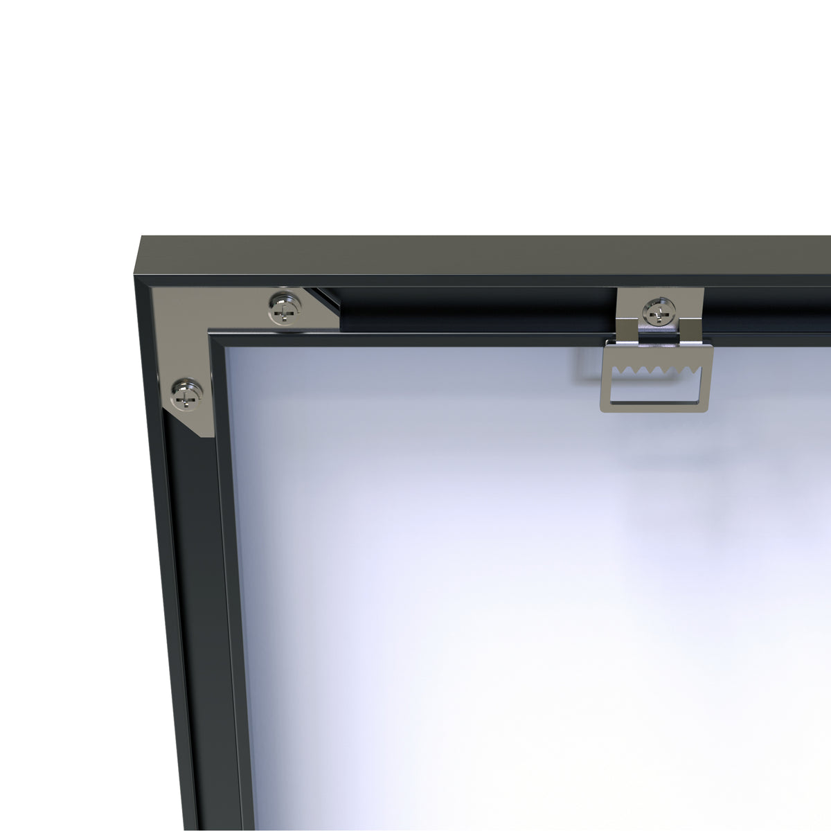 Oversized Black Frame Bathroom Mirror