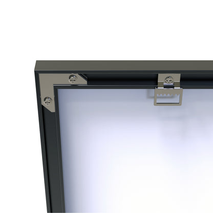 Oversized Black Frame Bathroom Mirror