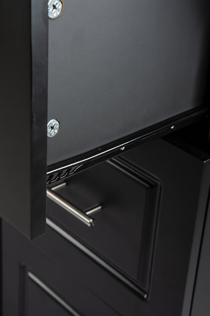Extendable Kitchen Island with Rubber Wood Top