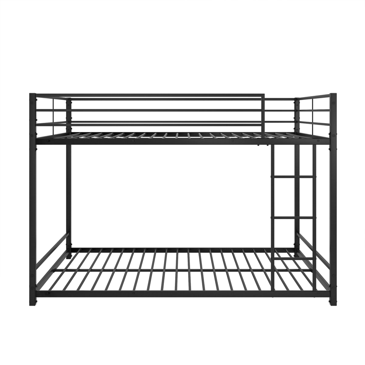 Full Metal Bunk Bed Heavy Duty Black