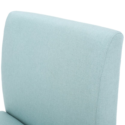 Modern Accent Chair Gray Fabric White
