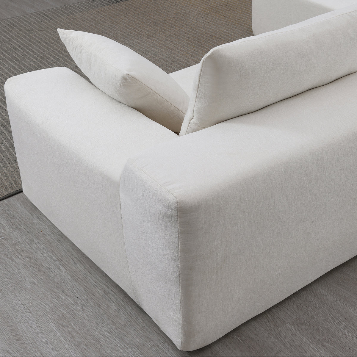 Modular Sectional Sofa – White Linen