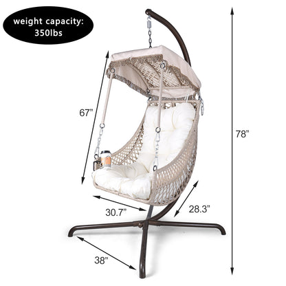 Rattan Egg Chair with Stand