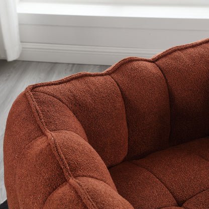 Bean Bag Chair with Footstool Gray