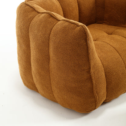 High Resilience Foam Bean Bag Sofa with Footrest