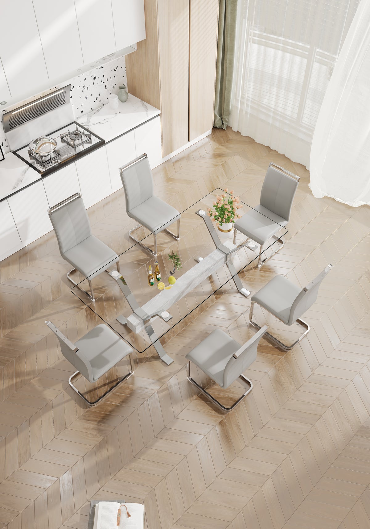 Glass Dining Table Modern Sleek Design