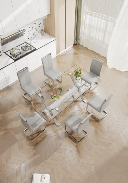 Glass Dining Table Modern Sleek Design