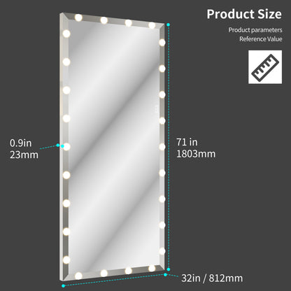 Hollywood LED Vanity Mirror White
