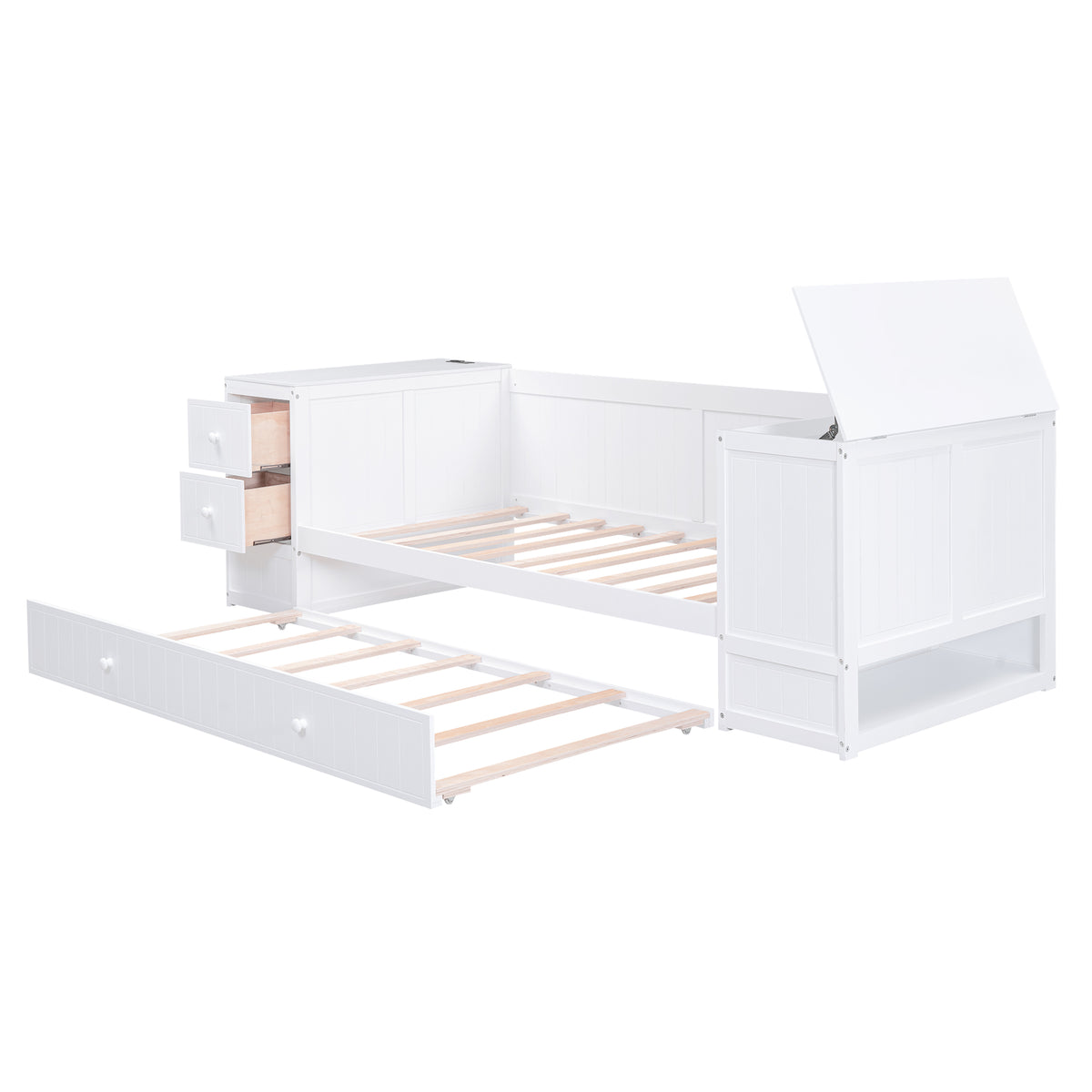 Twin Daybed with Storage White