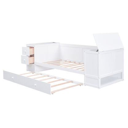 Twin Daybed with Storage White