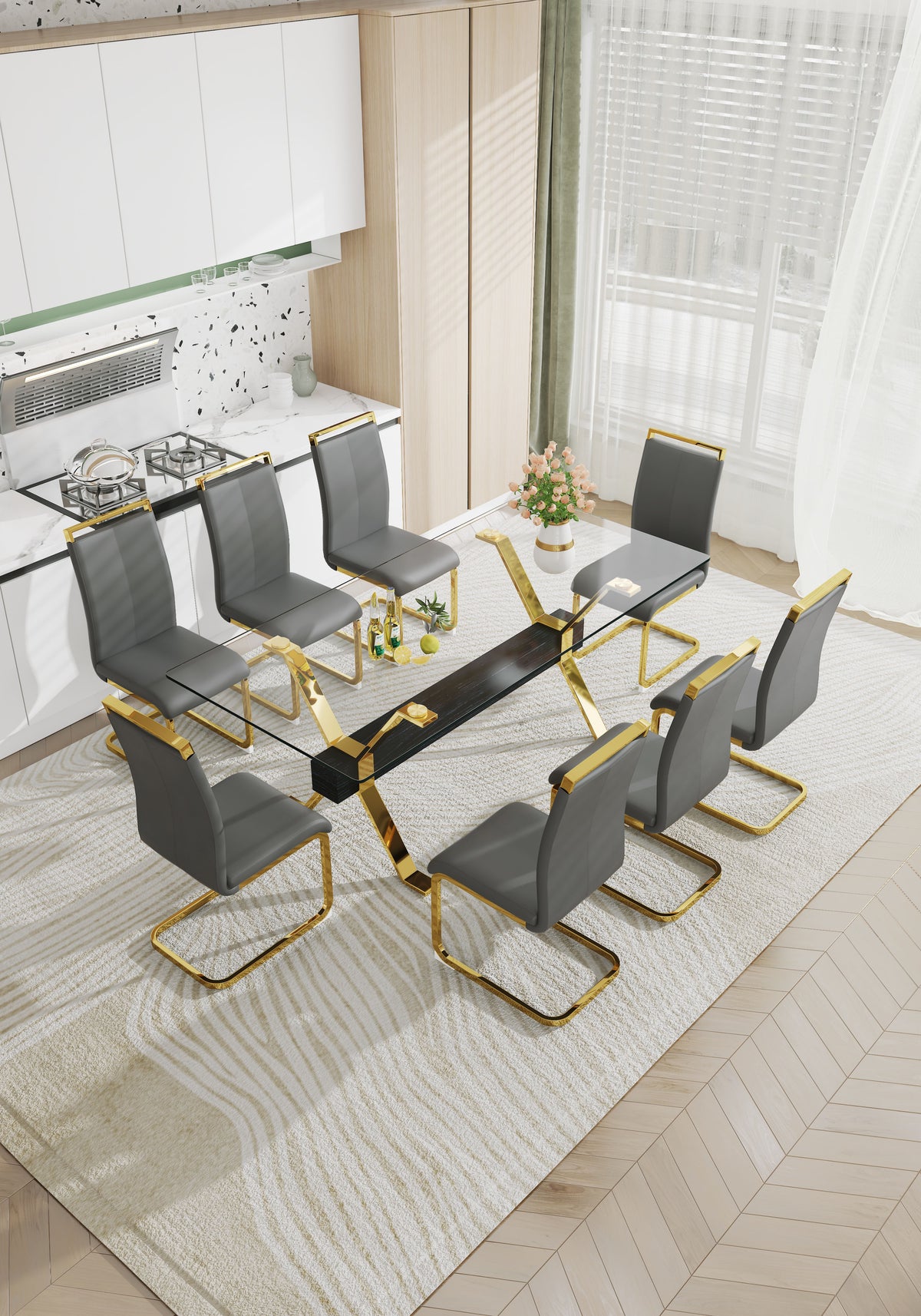 Tempered Glass Dining Table