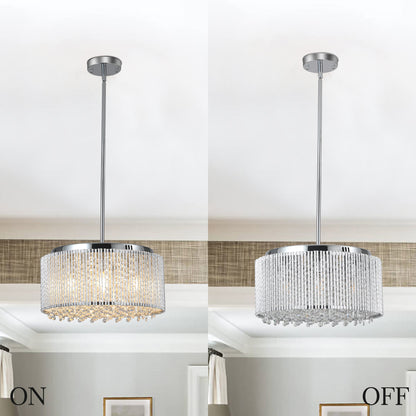 Chrome Crystal Round Chandelier