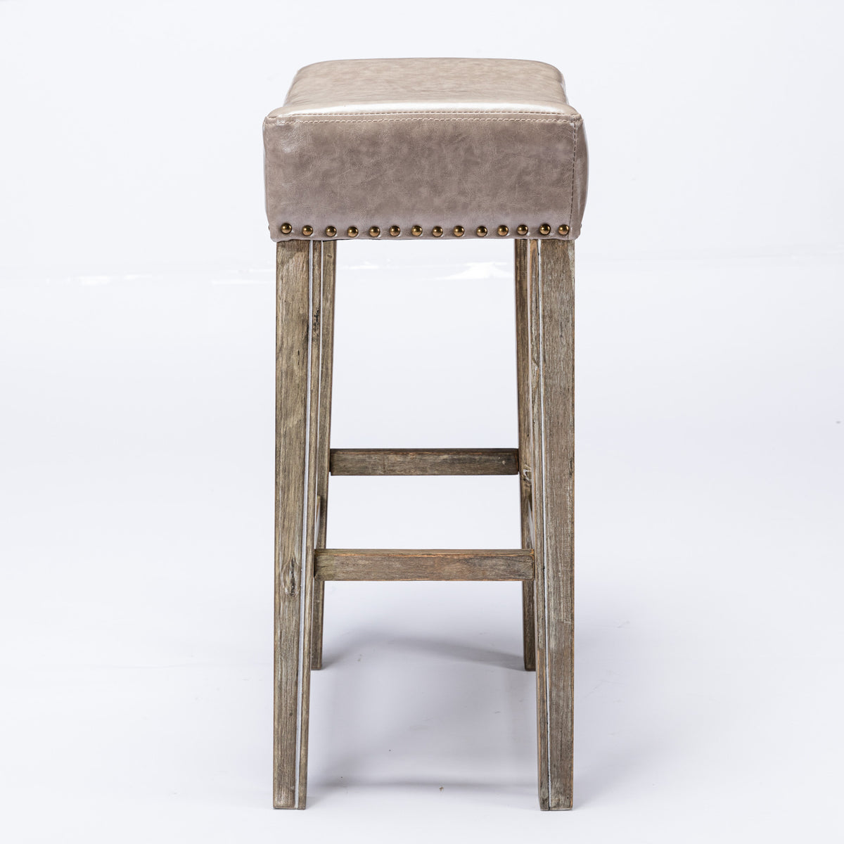 Farmhouse Island Bar Stools Gray