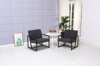 Grey Steel Armchair – Modern Dining