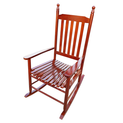Wooden Rocking Chair for Patio Brown