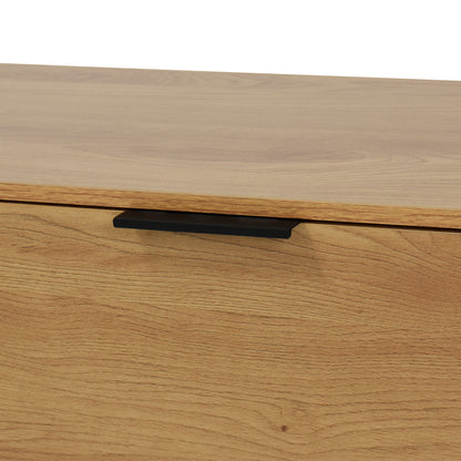 Side Panel Buffet Cabinet with Storage and Double Doors