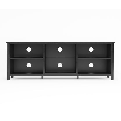 Modern Media Console TV Stand Black