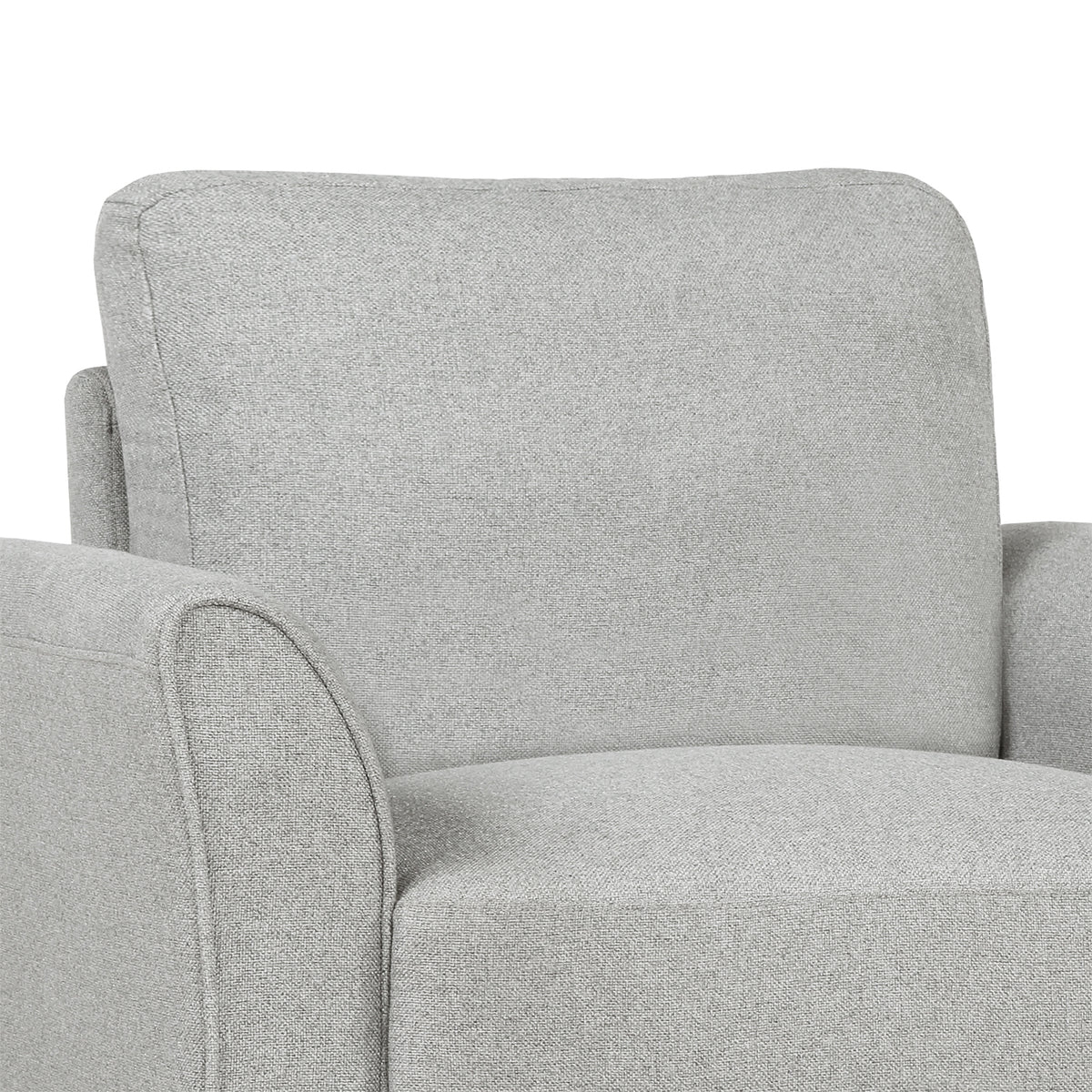 Contemporary Armrest Sofa – Light Gray