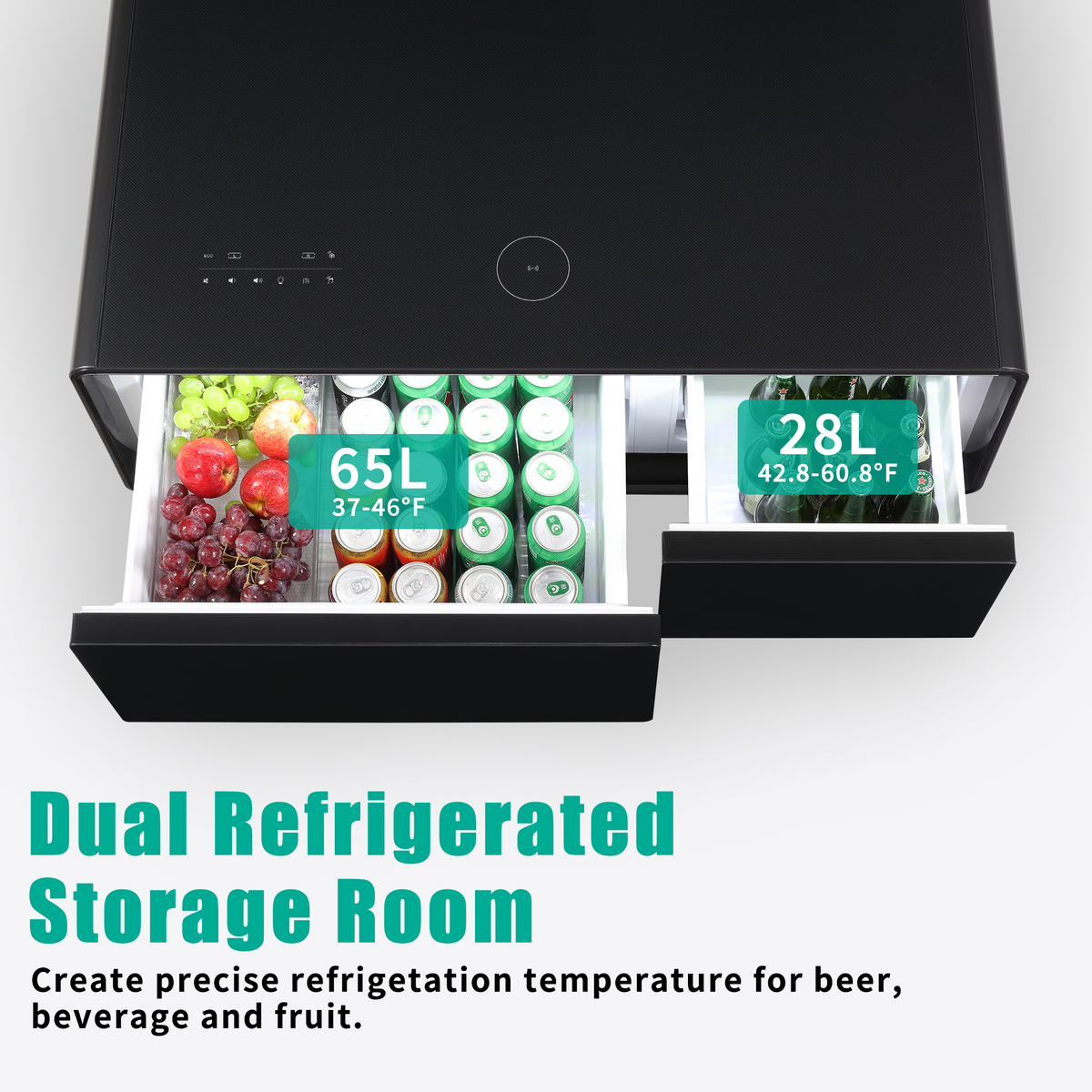 Smart Coffee Table with Bluetooth & USB Charging