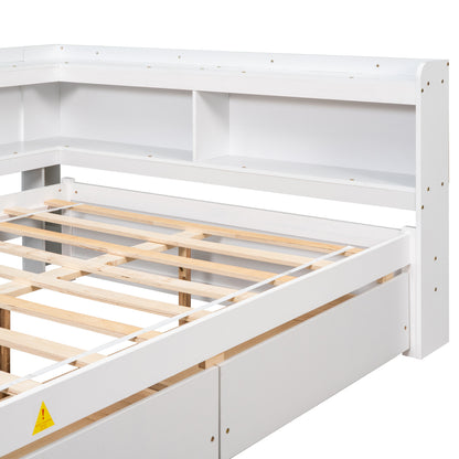 Full Storage Bed White