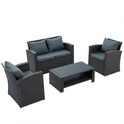 Outdoor Patio Furniture Set Gray