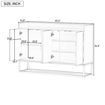 Trexm Modern Sideboard Navy