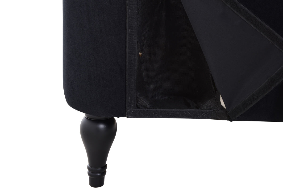Velvet Cluster Lounge Chair Gray