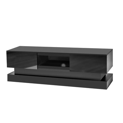 Black LED TV Stand High Gloss