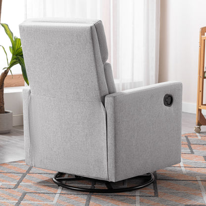 Upholstered Rocker Chair Gray