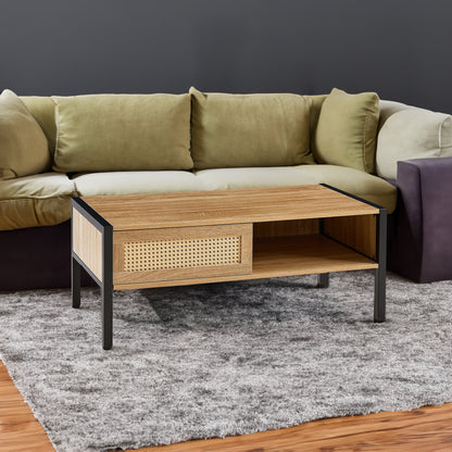 Rattan Coffee Table – Modern Natural Weave