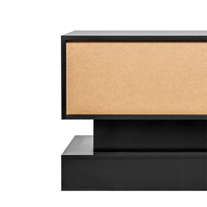 Black LED TV Stand High Gloss