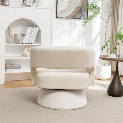 Velvet Swivel Club Chair