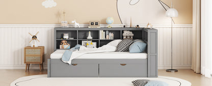 Wooden Twin Daybed Gray