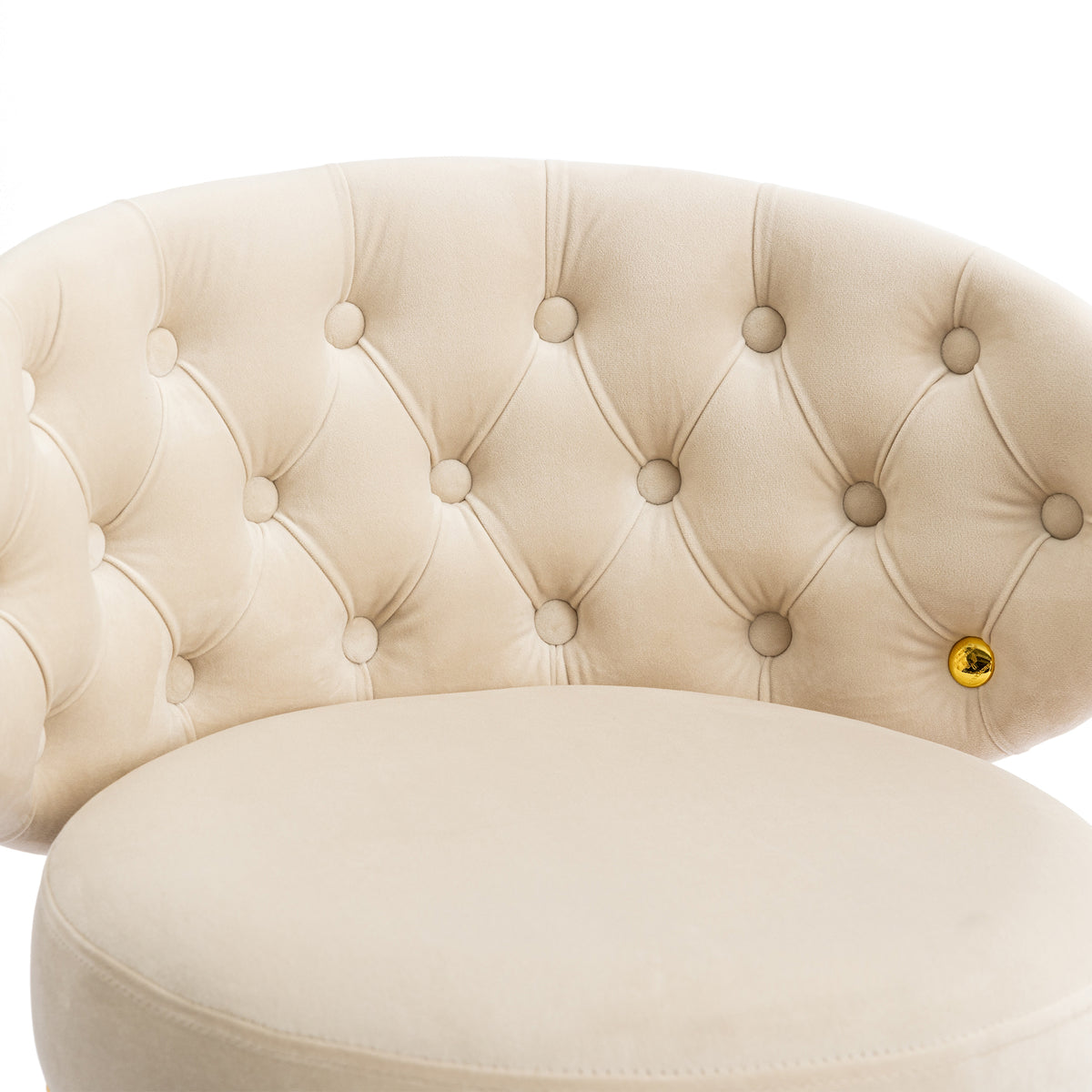 Coolmore Velvet Bar Stools (2 pcs) – Beige
