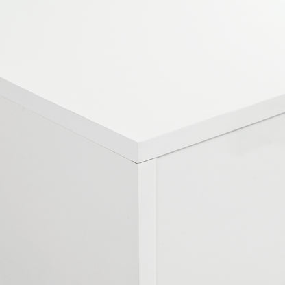 Multifunctional Table with Drawers Gold Finish