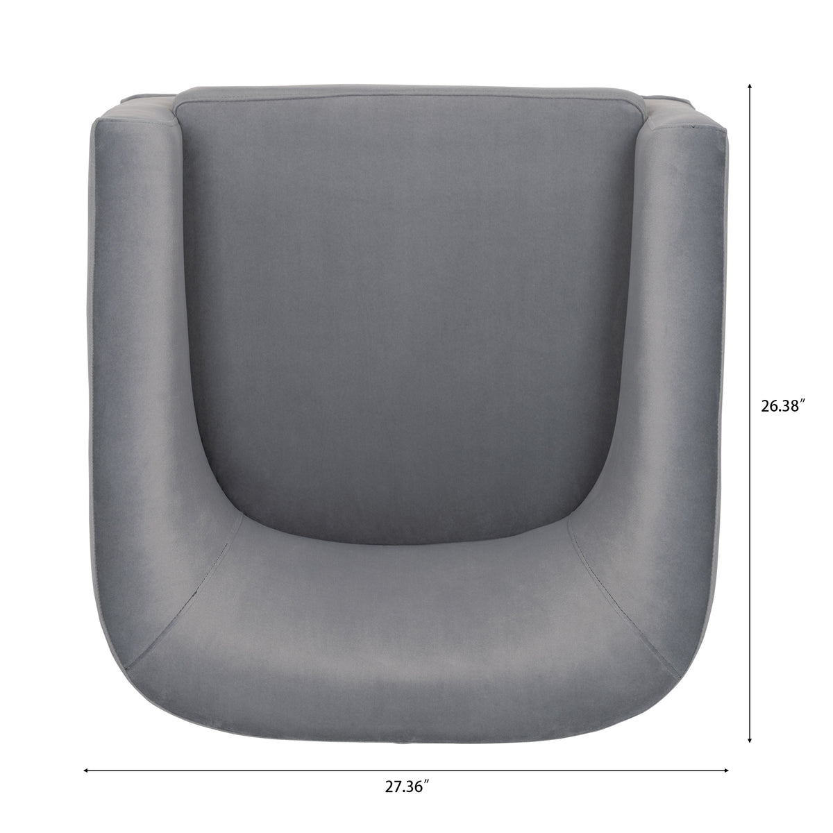 Wide Swivel Lounge Chair – Gray