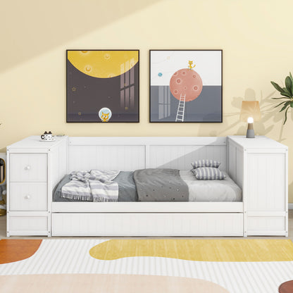 Twin Daybed with Storage White
