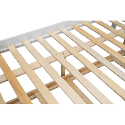 Twin-Full Bunk Bed with Trundle – White