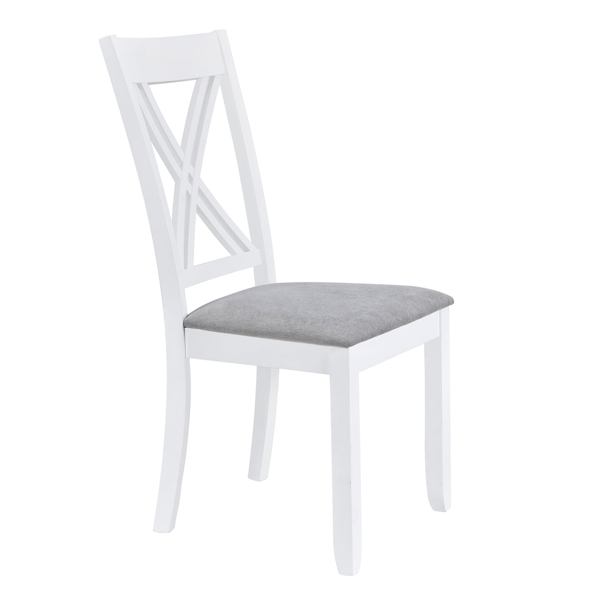 Rustic 5-Piece Dining Set with X-Back Chairs