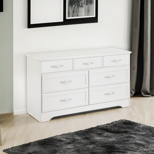 Modern 3-Drawer Dresser with Metal Pulls