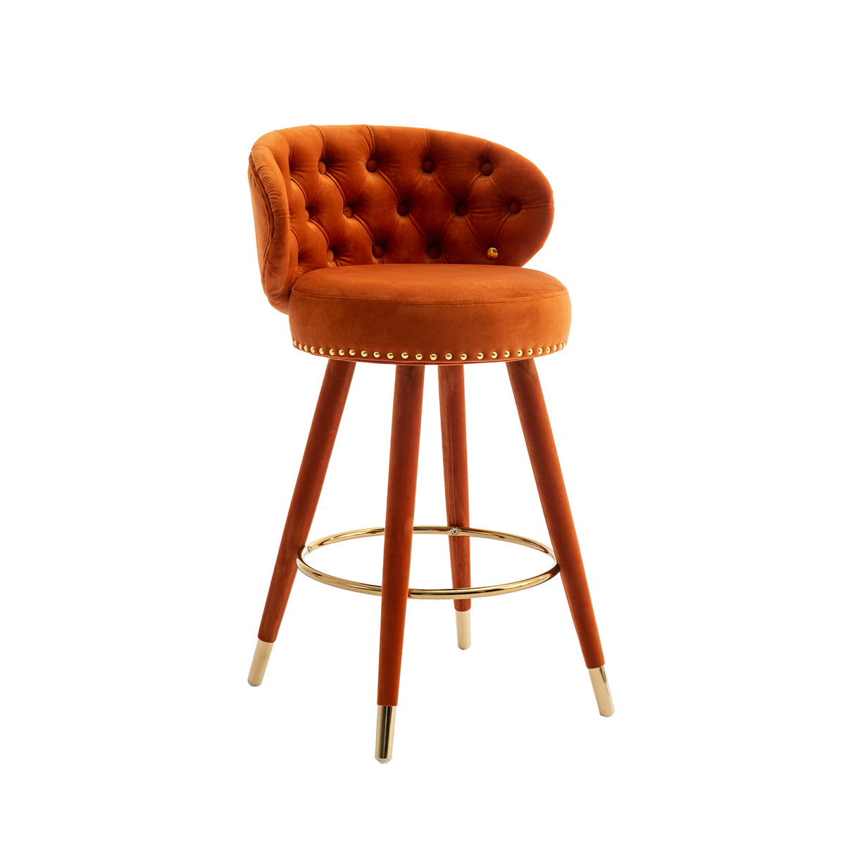 Counter Height Bar Stools Set of 2 Black