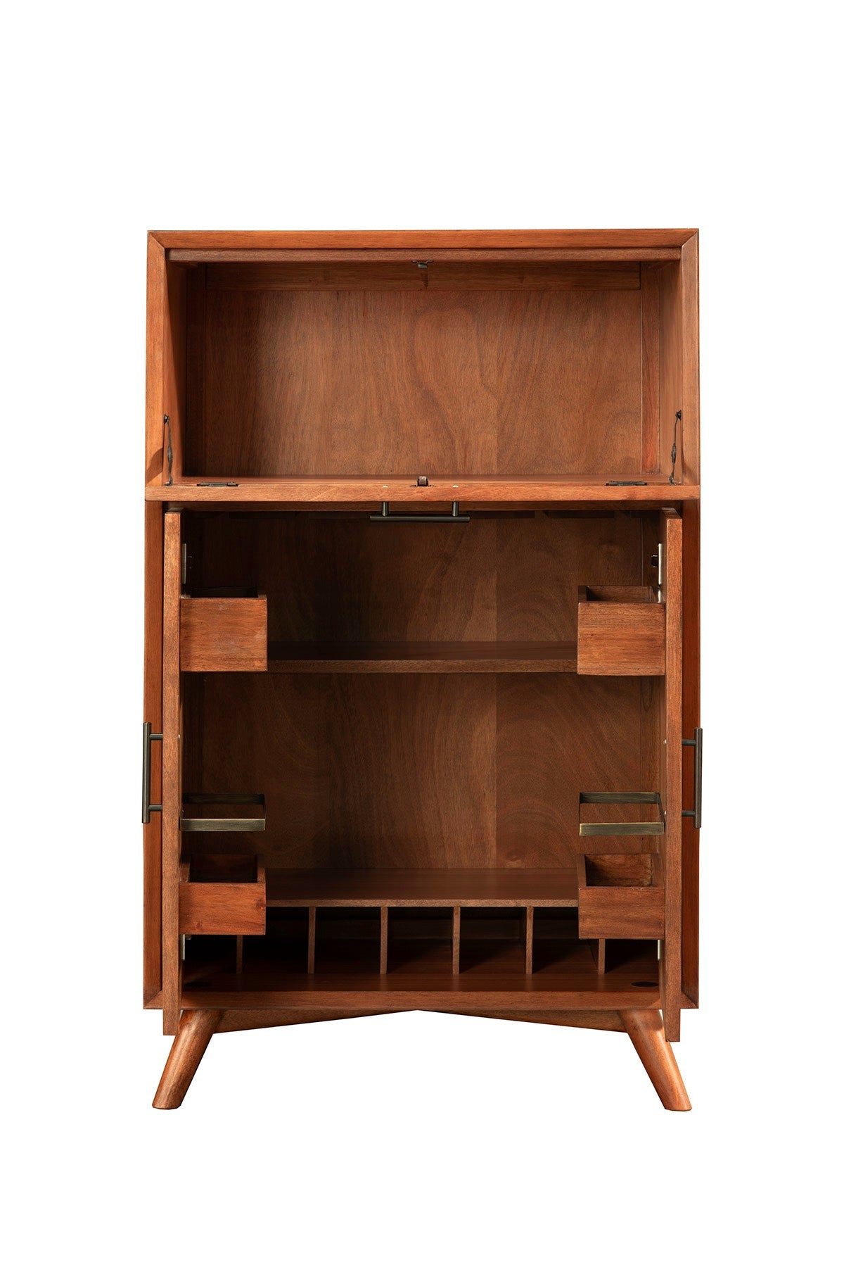 Flynn Large Bar Cabinet, Chestnut