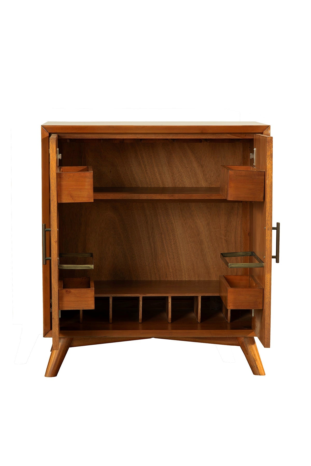 Flynn Small Bar Cabinet, Chestnut