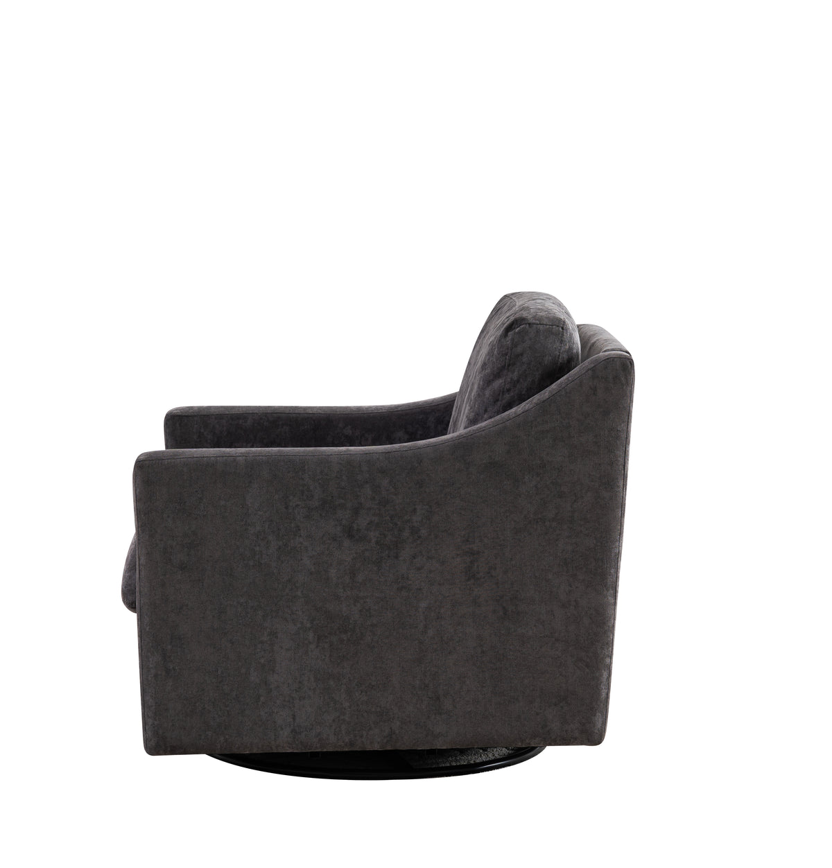 Large Swivel Accent Chair Gray