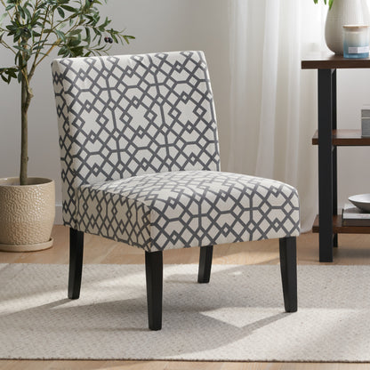 Modern Accent Chair – Cream Fabric
