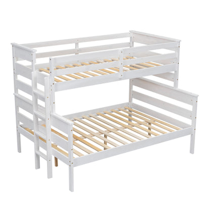 Twin over Full Bunk Bed White