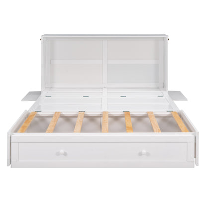 Queen Murphy Bed White