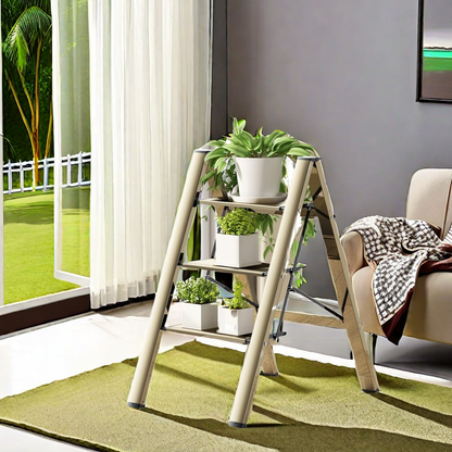 Aluminum Step Ladder – Black Pedal